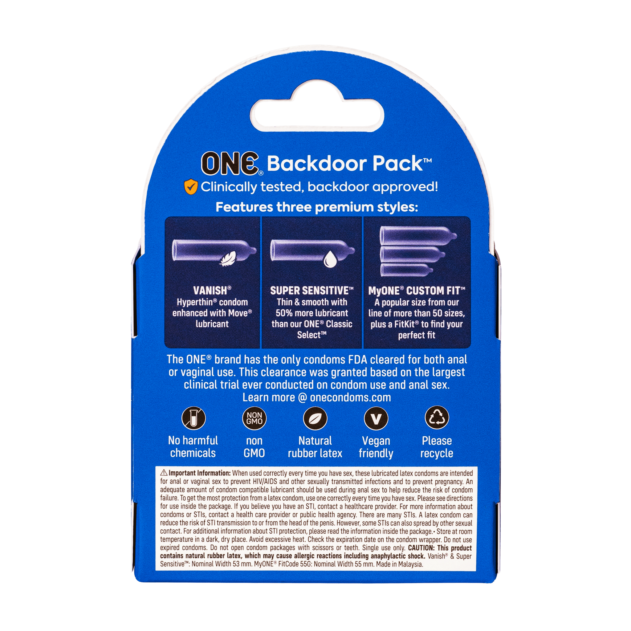 ONE® Condoms Backdoor Pack™ | ONE® Condoms Backdoor Pack™ ONE®
