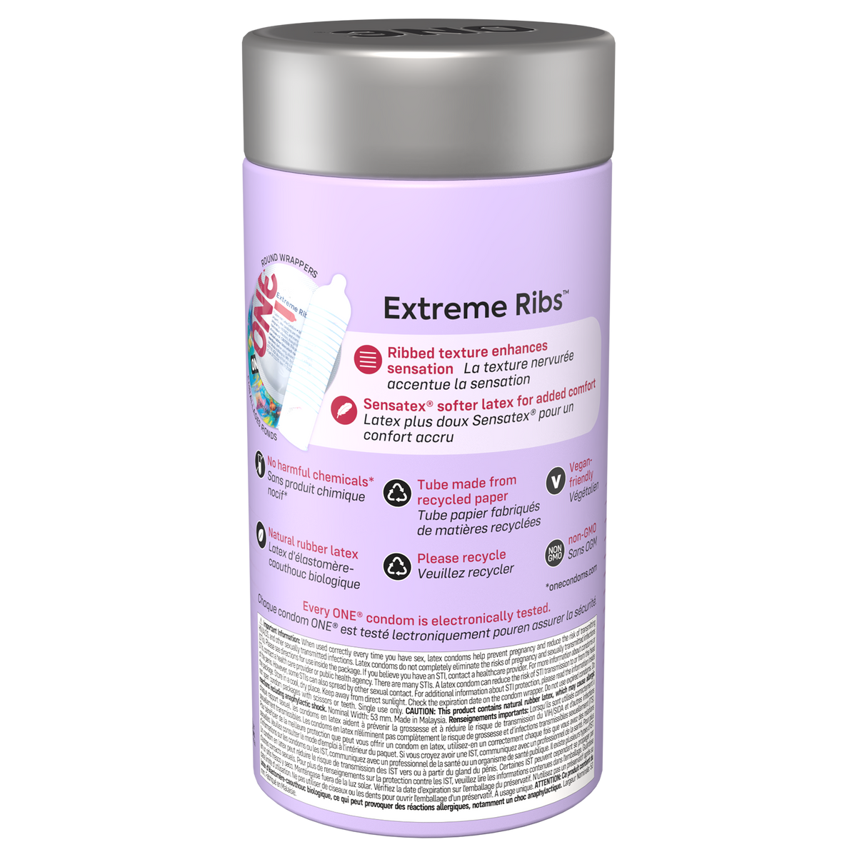 ONE® Extreme Ribs™ Condoms