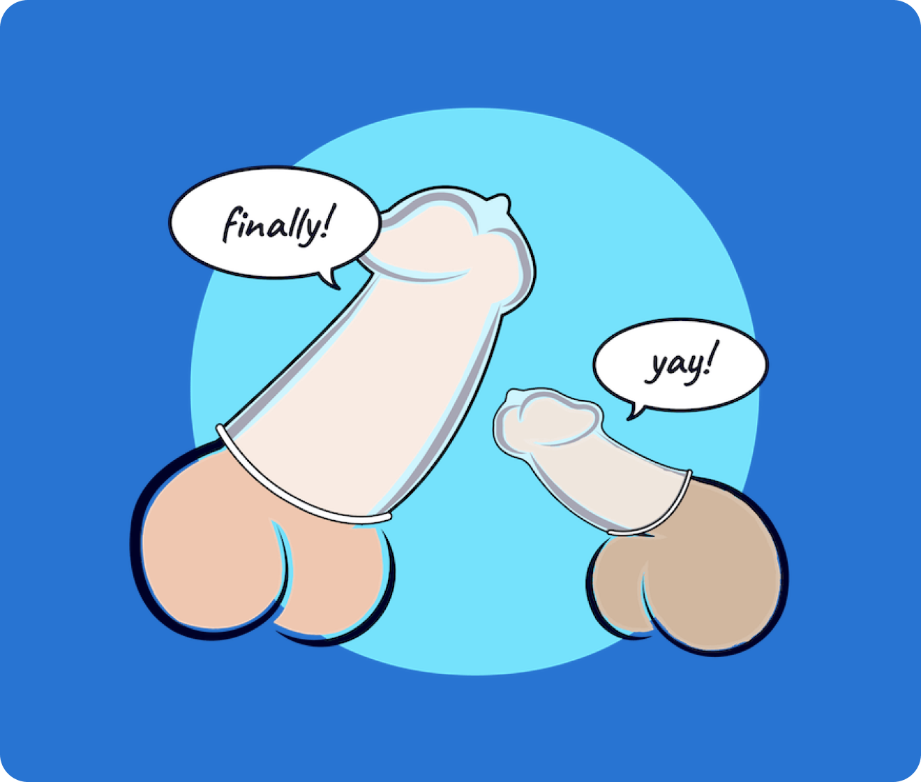 finally, yay, blue background