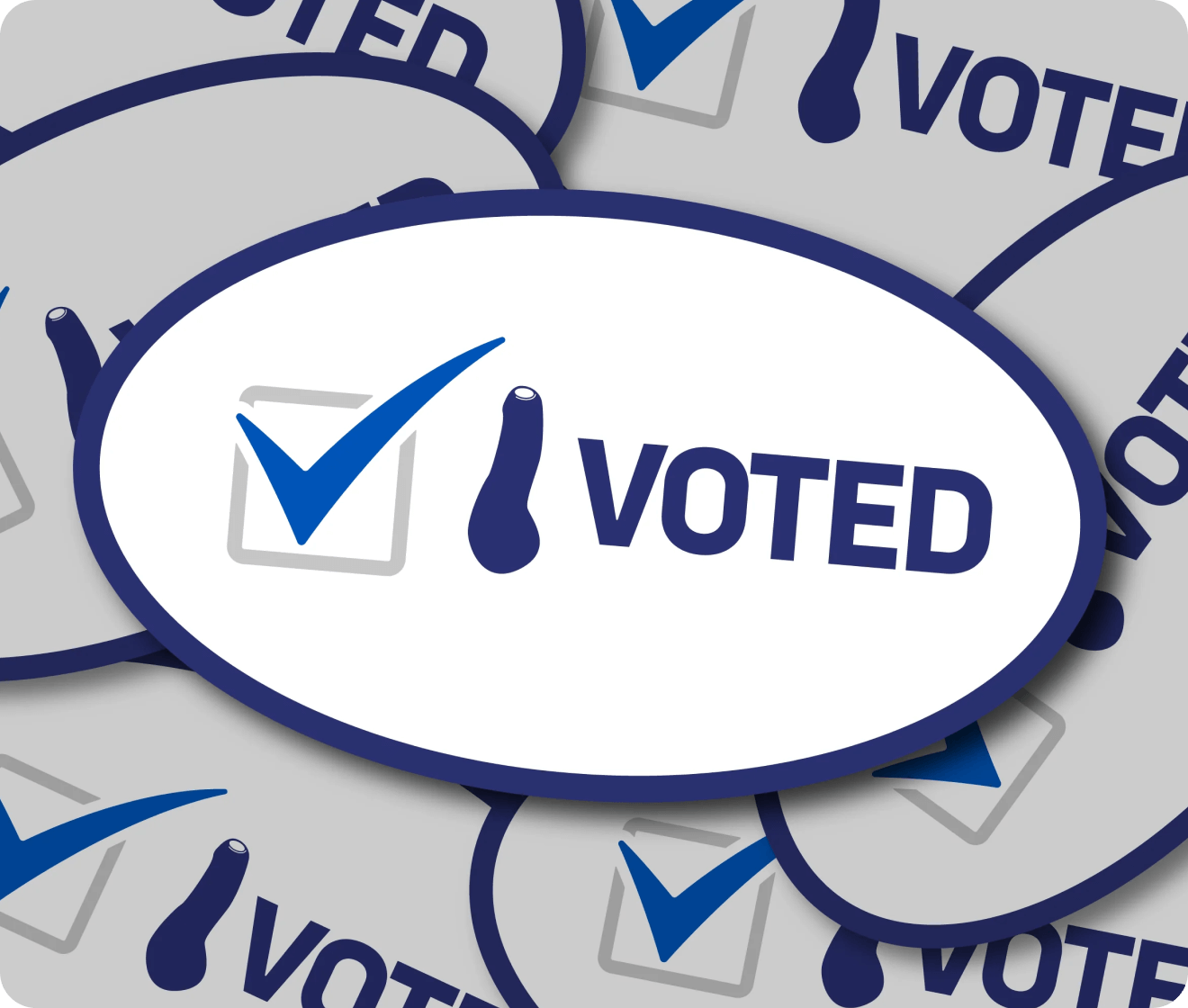 voted icons with checkmarks