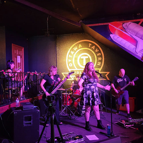 Image of Wasteland Coven - a ONE on Stage band. Band preforming on stage. 