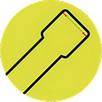 flashlight with yellow background