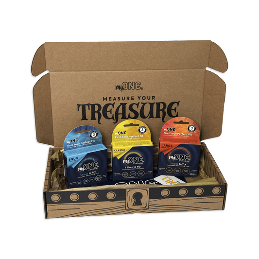 Measure Your Treasure Perfect Fit Condom Box | Measure Your Treasure Perfect Fit Condom Box ONE®