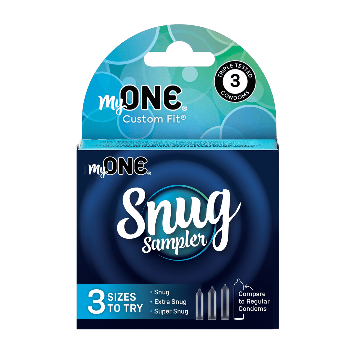MyONE® Quick Sampler 3-Pack | Custom Fit Condoms
