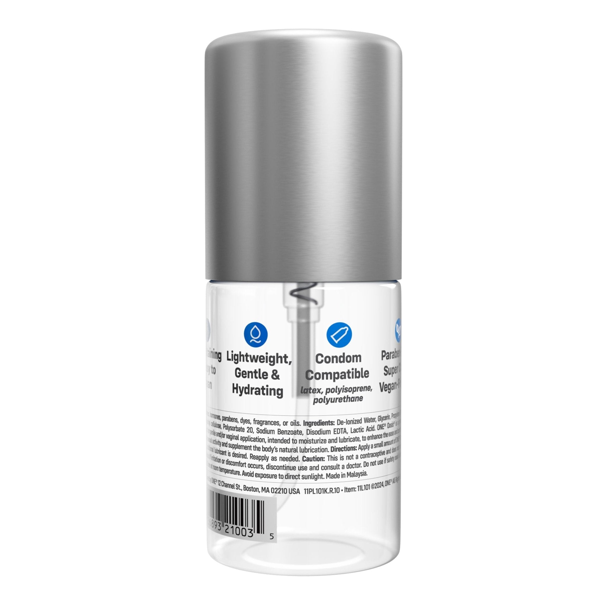 Oasis® Personal Water - Based Lubricant 3.38oz | Oasis® Personal Water - Based Lubricant 3.38oz ONE®