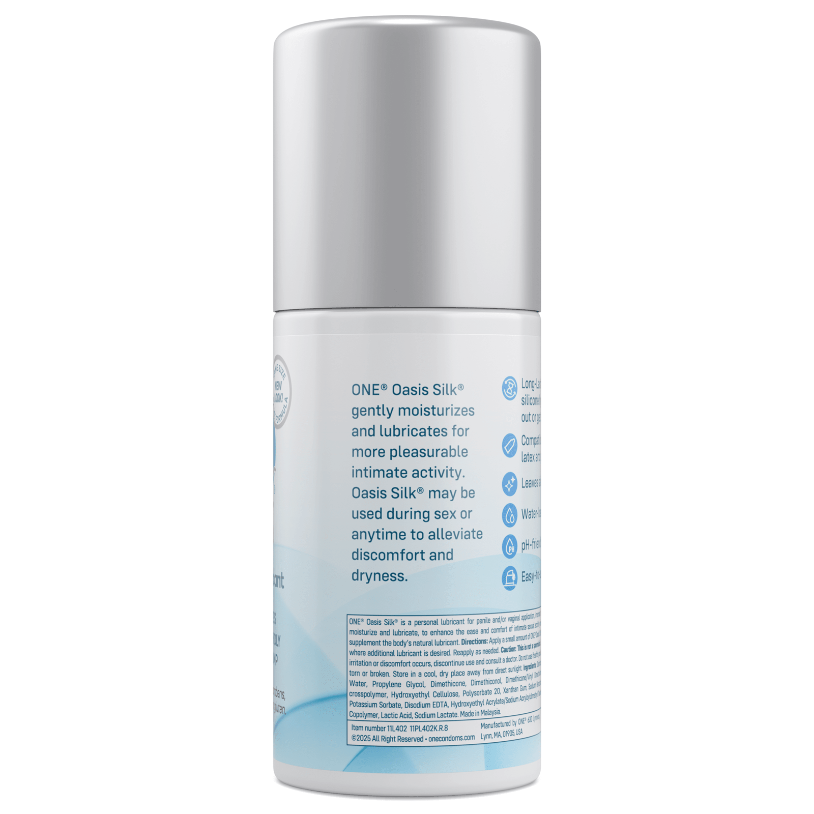 Oasis Silk® Hybrid Personal Lubricant | Oasis Silk® Hybrid Personal Lubricant ONE®