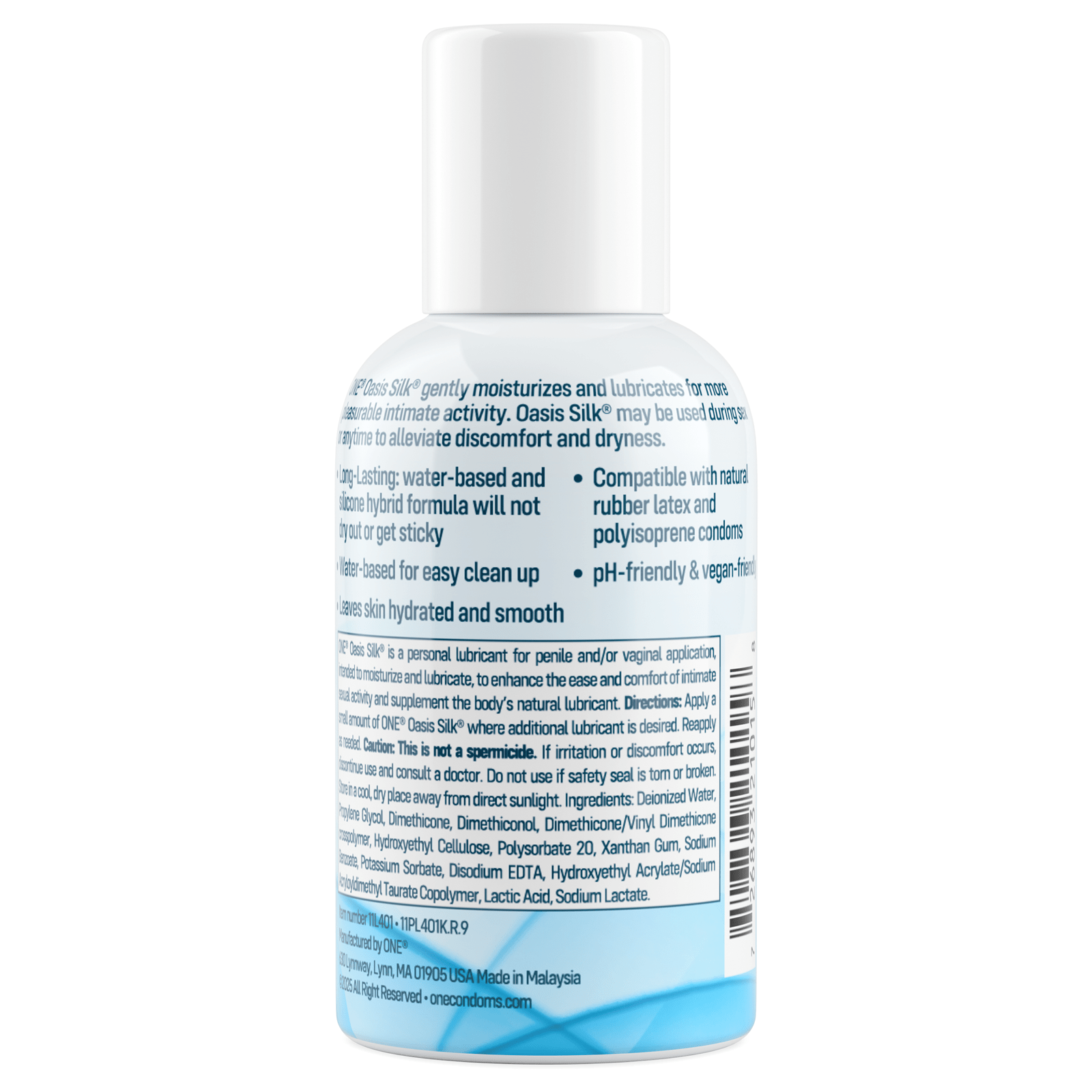 Oasis Silk® Hybrid Personal Lubricant | Oasis Silk® Hybrid Personal Lubricant ONE®