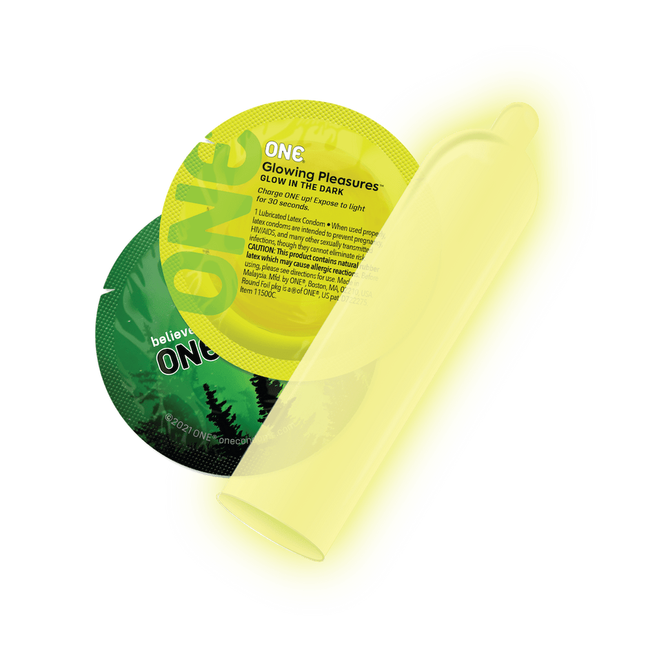 One Condom Glow In Glow in The Dark Condoms | ONE® Condoms